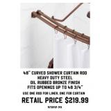 48" Curved Shower Curtain Rod
