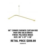 66" Corner Shower Curtain Rod