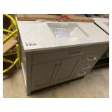 42" Gray Bathroom Vanity w/Sink Top