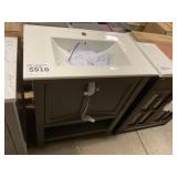 30" Gray Vanity w/Sink Top