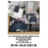 Mix Full Size Bedding & Curtains x 20 pieces