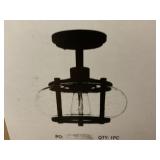 1-Light Semi Flush -Old Bronze.