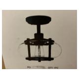 1-Light Semi Flush -Old Bronze.