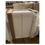 White Wall Cupboard 2 Door