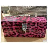 Pink Leopard Tool Box.