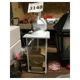 2 Bulb White Wall Lantern