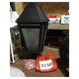 3 Bulb Black Post Lantern