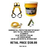 Rooftop Bucket Safe-Tie Fall Protection Kit