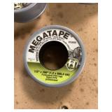 Megatape 1/2in x 260in PTFE Teflon Tape x12