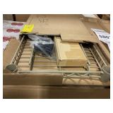 14"x24"x8" Tan Metal Utility Shelf x 5 boxes