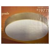 1-Light Flushmount Ceiling Fixture (Nickel) x2