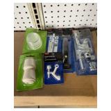 Mixed Lot of Slide Action Bolt, Chair Tips, & More