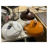 1-Orange, 1- White, 1-Brown. Light. x3
