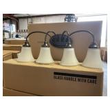 4 Bulb 24" Wide Wall/Bath Light