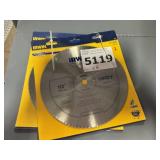 Irwin 10"  180T Saw Blades   x2