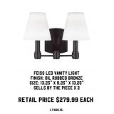 Feiss LED Vanity Light x 2