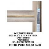 94.5" Quarter Round x 10