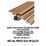 Simple Solutions Transition Strips x 9
