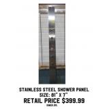 81" x 7" Stainless Steel Shower Panel