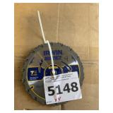 Irwin 7 1/4"  18T Saw Blades.  x4