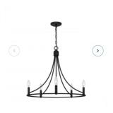 Ashley Harbour 5-Light Chandelier (Black)