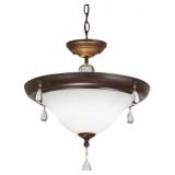 SeaGull® 2-Light Semi-Flush Pendant (Burnt)