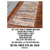 26" x 96" Henley Runner Area Rug x 2