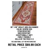 26" x 96" Henley Area Rug Runner x 2