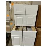 White Base and Wall Cabinet x 4 pieces