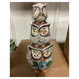 Decorative Owl Garden Stones.  x6