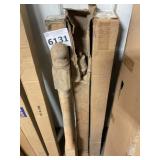 Assorted 48" Oak Post x 4
