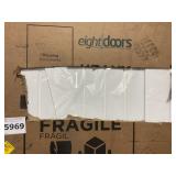 36"x96 White Barn Door Slab