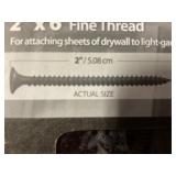 2" Fine Thread Drywall Screws 1lb x 12