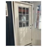 36" LH Woodgrain Fiberglass Exterior Door