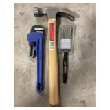 Mix- Pipe Wrench,1 1/2 Paint Brush