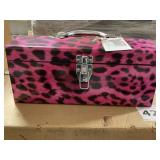 Pink Leopard Tool Box.