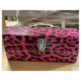 Pink Leopard Tool Box.