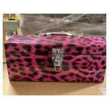 Pink Leopard Tool Box.