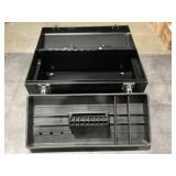 16'L Black Metal Toolbox with Handle x 4Pcs