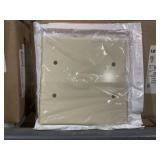 (50) Leviton 2G Blank Wallplates in Ivory
