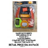 Hanes Boys Briefs x5