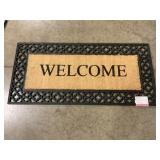 SyleWellï¿½ 22' x 47' 'Welcome' Rubber Coir Mat x2