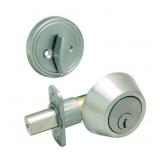 (2) Satin Nickel Single Cylinder Deadbolts