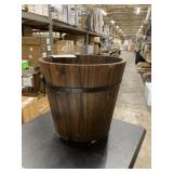 12' Dark Flame Wood Bucket x 2Pcs