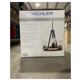 Kichlerï¿½ 3-Light Chandelier in Distressed Black