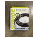 25Ft Medium-Duty Pressure Washer Ext. Hose