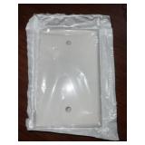 (50) Leviton White 1G Blank Wall Plates x2Boxes