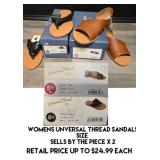 Womens Universal Thread Sandals(size 5.5) x2 pairs
