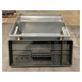 16'L Gray Metal Toolbox with Handle x 2Pcs