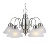 Design Houseï¿½ 5-Light Chandelier in Nickel x 2Pcs